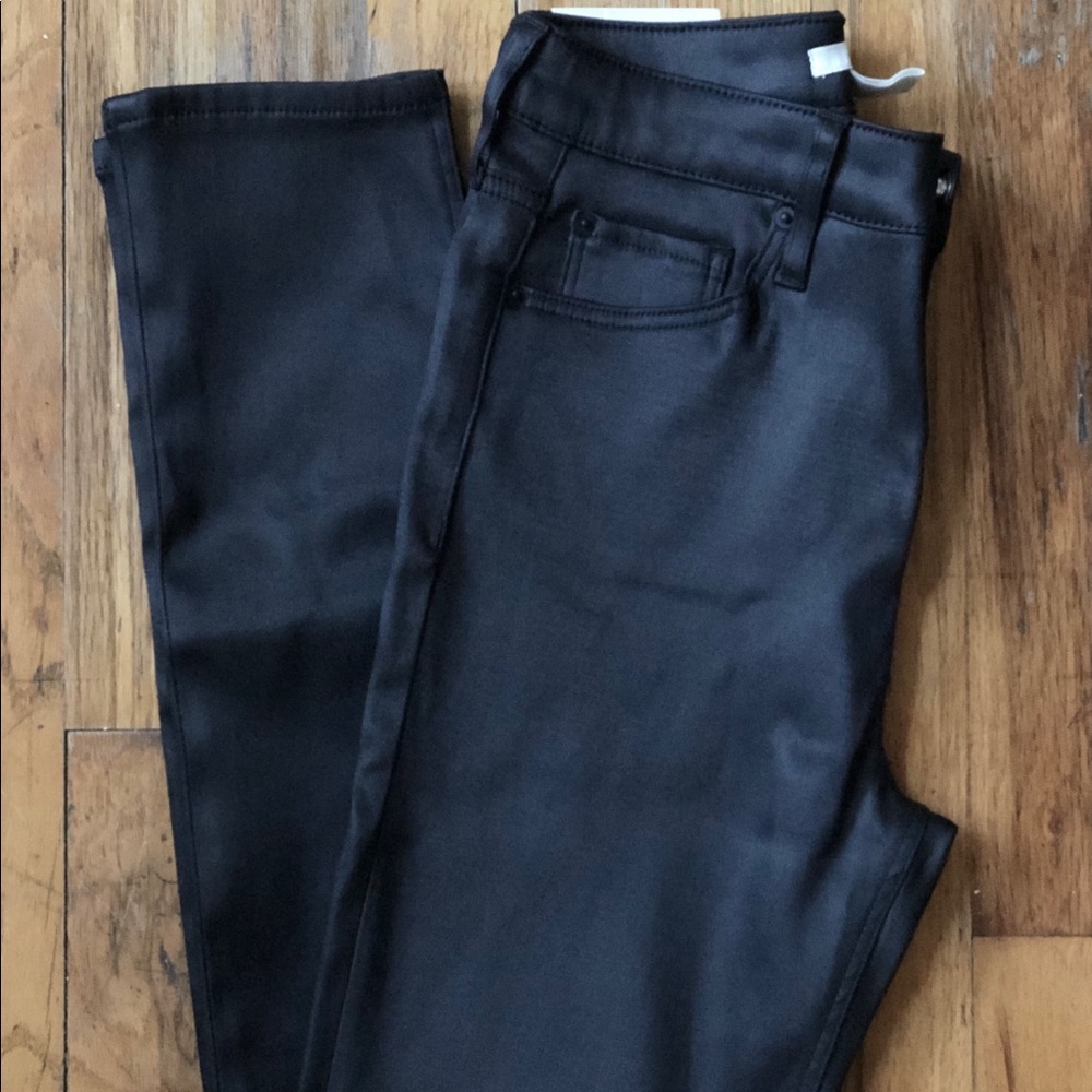 🥂🥂SOLD 🥂🥂High waisted Slim leg leather pants
